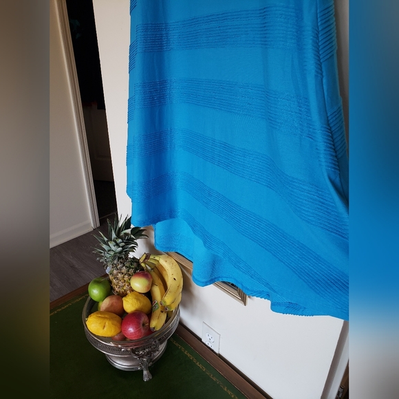 NWOT lularoe flounder blue summer layering dress - Picture 2 of 16